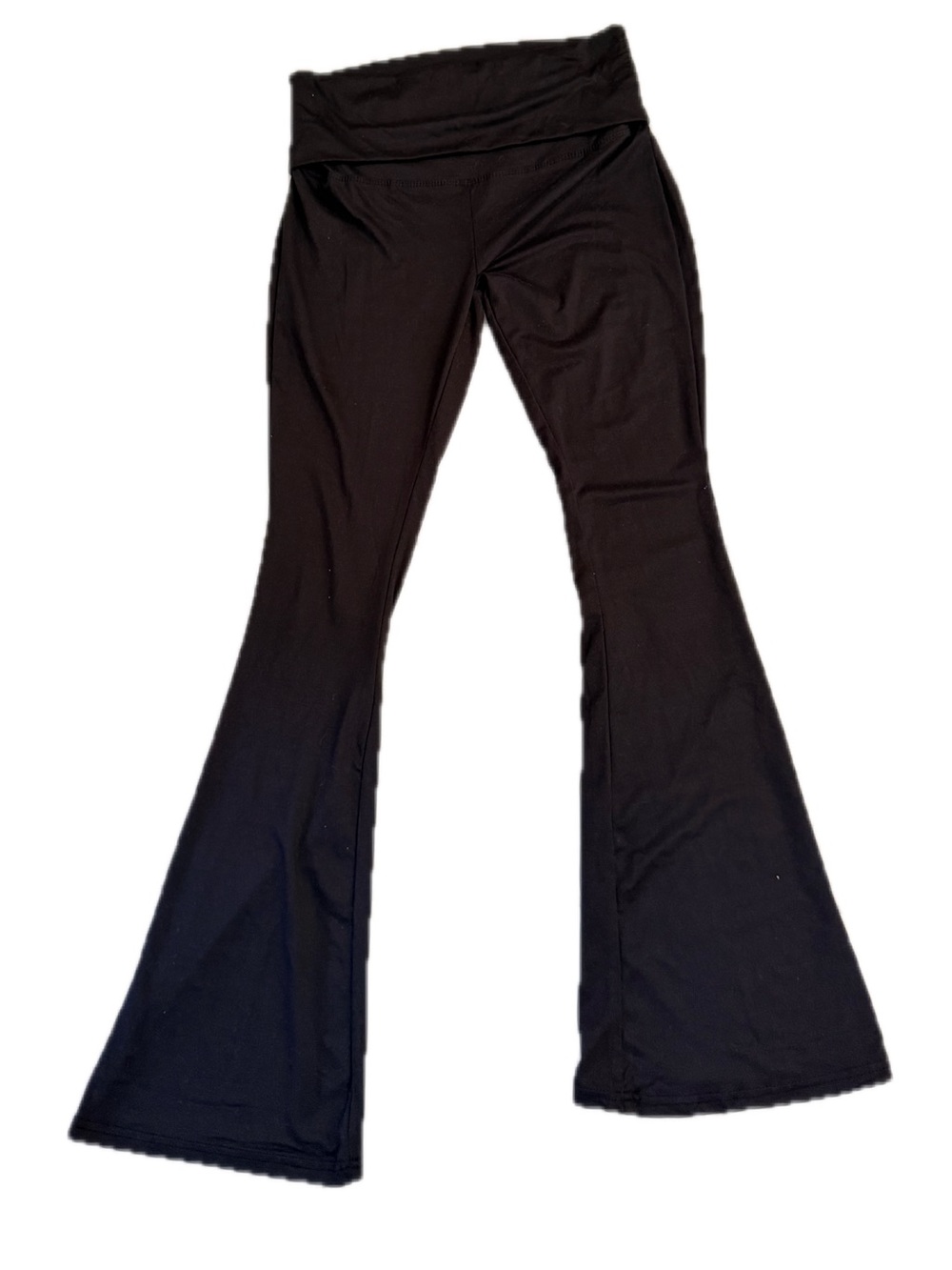 Baby Phat Black Flared Leggings with Logo Waistband - Picture 2 of 6